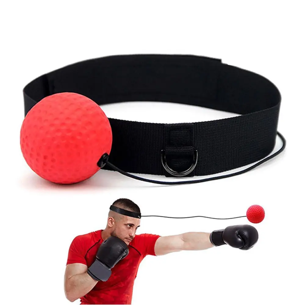 Boule de réflexe pour entraînement, bandeau serre-tête de bonne qualité, boule de réponse et de combat pour entraînement