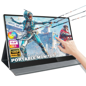 Pantalla de 15,8 pulgadas 1080P full HD IPS, pantalla táctil para juegos con USB C, monitor portátil para mac, portátil y PC - Product Image 1