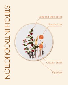 Hot Sale Simple Operate Teaching Practice Knitted Embroidery <strong>Pattern</strong> Skill Sewing Stitch Card Book - Product Image 2