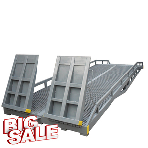 10 Ton Factory <strong>Container</strong> <strong>Loading</strong> Vehicle <strong>Unloading</strong> Ramp Bridge Movable Forklift Hydraulic Car <strong>Loading</strong> Ramps - Product Image 1
