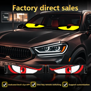 Car Accessories Ojos <strong>Led</strong> APP <strong>Control</strong> <strong>Programmable</strong> <strong>LED</strong> Matrix Panel Flexible Ojos <strong>Led</strong> Para Camion Car Display for Window - Product Image 2