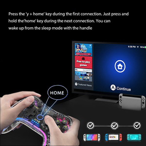 Neue transparente Hülle mit leichtem Turbo-Gampad für Nintendo Switch PC Wireless Controller Joystick - Product Image 5