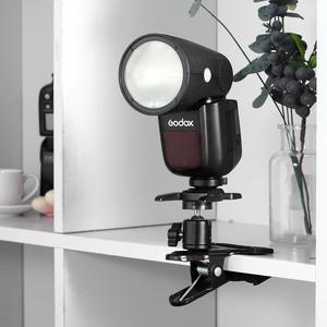 Multi-Function Camera Clip 1/<strong>4</strong>&quot; Threaded Clamp Holder <strong>Mount</strong> with 360 Swivel Photography Ball-Head Screw for Camera Flash - Product Image 5