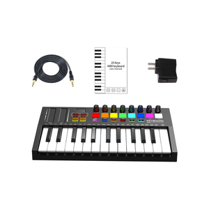 Controlador de teclado Midi de Audio portátil 25 teclas Mini controlador de teclado de Piano electrónico Digital profesional - Product Image 6