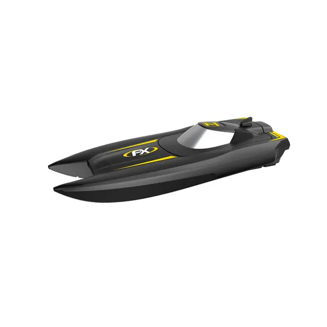 Remote Control mainan perahu, RC kecepatan tinggi 30km/jam kecepatan tinggi 2.4GHz 4 Channel dengan layar LCD Mini rc perahu gas