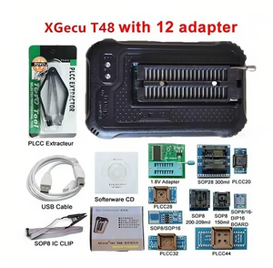 T48编程器XGECU [TL866-3G] V12.25支持28000 + 集成电路，用于SPI/Nor/NAND闪存/EMMC BGA153/162/169/100/221 TSOP/SOP/PLCC Inter