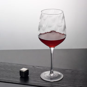 Yüksek kaliteli el yapımı kurşunsuz kristal şarap kadehi Set şeffaf brendi cam kırmızı şarap saplı Goblets su gözlük bardak