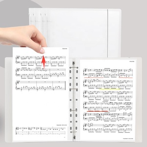 दस्तावेज़ स्टेशनरी आपूर्ति फ़ाइल फ़ोल्डर के लिए कस्टम लोगो कार्यालय टॉपलोडर शीट संगीत स्कोर भंडारण पुस्तक बाइंडर पीपी ए4 ओ रिंग - Product Image 2