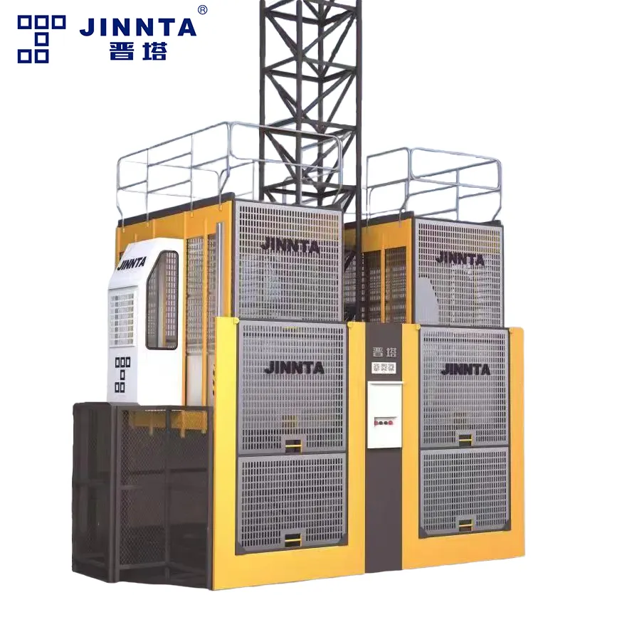 JINNTA Factory Outlet Sc200/200Vd Elevador de construcción Evaluación de riesgos con envíos rápidos Elevador de pasajeros de velocidad media