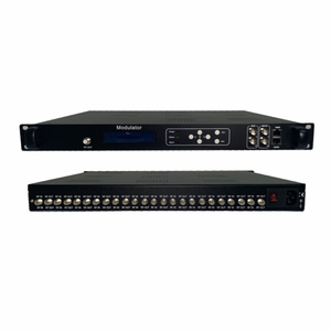 12 FTA <strong>DVB</strong>-S/S2 Tuner to 4 <strong>DVB</strong>-T ISDB-T ATSC <strong>DVB</strong>-C (Optional) RF Modulator for Digital TV Broadcasting - Product Image 2