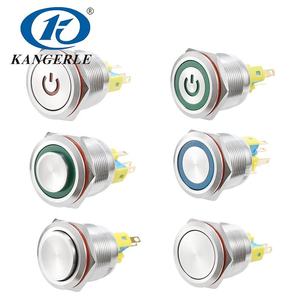 Chinakel 22mm Metal basmalı anahtar ledli basmalı düğme anahtarı davlumbaz basma düğmesi anahtarı