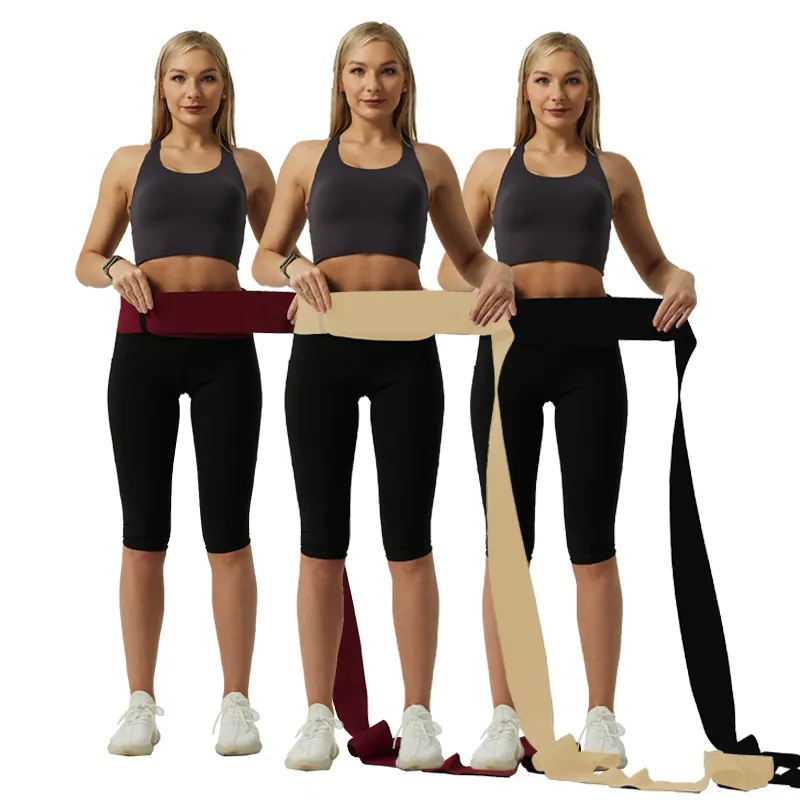 Kadınlar bel giyotin zayıflama Yoga kemeri ter spor spor setleri ayarlanabilir karın Wrap bel eğitmen bandı