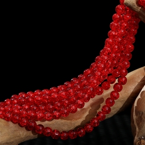 Diy Hand Burst Loose <strong>Beads</strong> 8-10mm Transparent Ice Crack Glass s Accessories Wholesale Materials