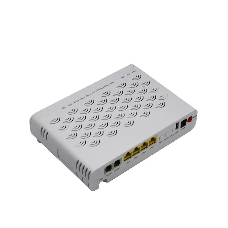 Mejor precio Proveedor de China F660 V5.0 Gpon Onu ONT 4FE + 2POTS + USB + Wifi Módem GEPON de fibra óptica inalámbrico f660v5