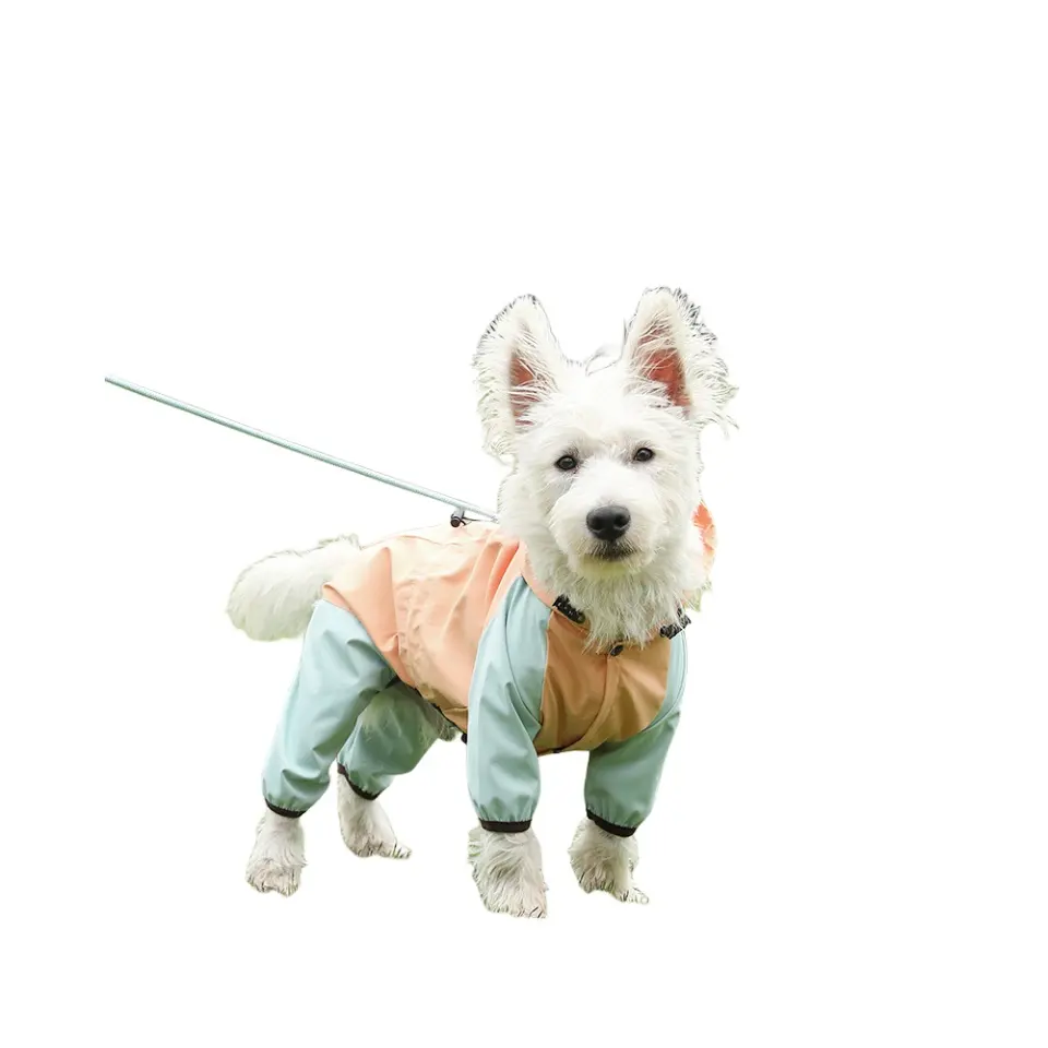 Venta al por mayor de impermeables personalizados multifunción perro impermeable ropa para mascotas