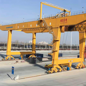 40.5T 50T <strong>RMG</strong> Rail Mounted <strong>Gantry</strong> <strong>Crane</strong> Spreader Container <strong>Crane</strong> for 20ft 40ft 45ft Container Use Key Including Motor Gear for