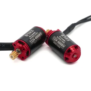 Outunner 1224 fırçasız Metal Motor dış Rotor 2S 4000KV 5000KV dişli ile 1/24 RC paletli araç eksenel SCX24 WPL Traxxas için - Product Image 5