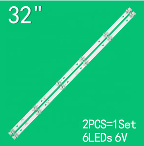 แถบไฟแบล็คไลท์ LED สำหรับซ่อมทีวี JS-JP32 LED 32นิ้วของแท้แถบไฟหลัง LED 6V 6LEDs R72-32D04-038 JS-JP32B71061ED.112 - Product Image 2