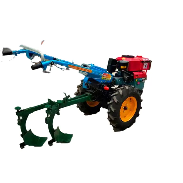 Máquinas agrícolas pequeno manual andando mão trator 8 HP para 25 HP Fazenda Two wheel Walk-Behind Tractor