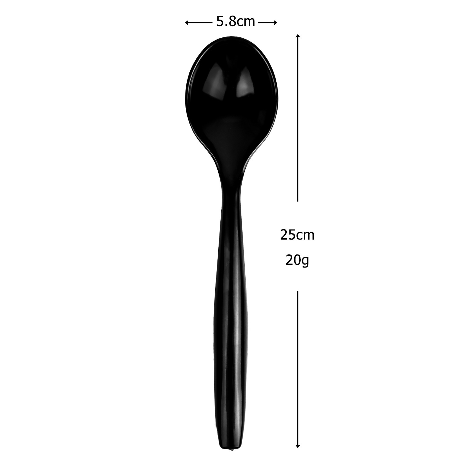 Oversized black spoon