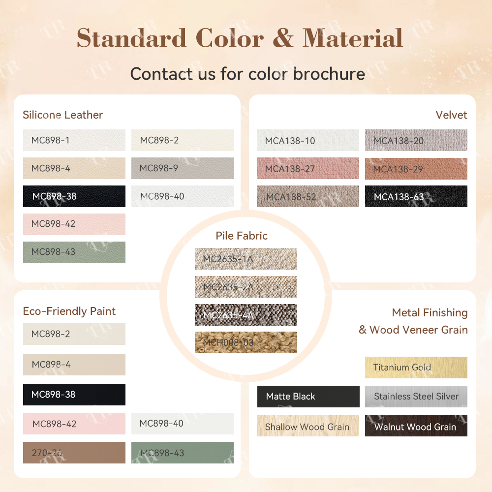 Couleurs et tissus standard / Demande de nuancier