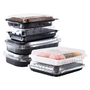 Contenitori coreani per trasparente forma rettangolare Pe Pet Rpet in plastica torta ciambelle riutilizzabile con coperchi - Product Image 2