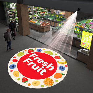 Logo máy chiếu miễn phí tùy chỉnh đèn quảng cáo 100w150w LED gobo ánh sáng dấu hiệu kinh doanh đèn chiếu tường ngoài trời không thấm nước IP67 - Product Image 1