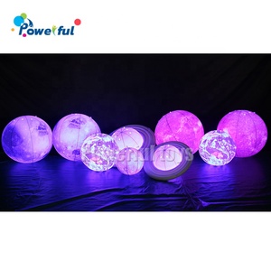 LED Lighted PVC Inflatable Solar System Planets Balloon Eight Planets Inflatable Planets Ball - Product Image 4