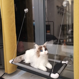 Bahar kış yerden tasarruf sağlayan PVC örgü güçlü enayi levrek makrome pencere yatak kedi hamak - Product Image 4