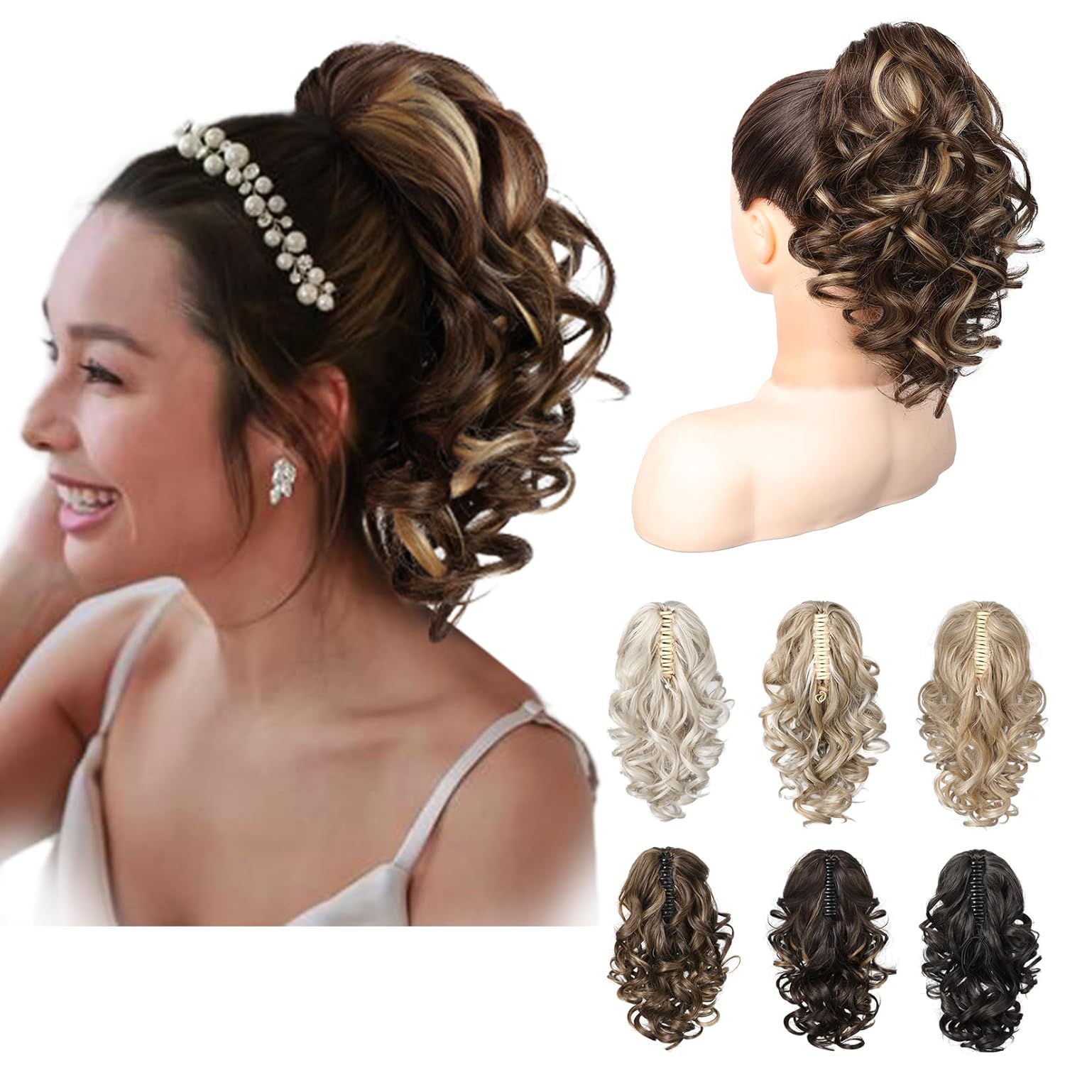 Chestnut brown with highlights
