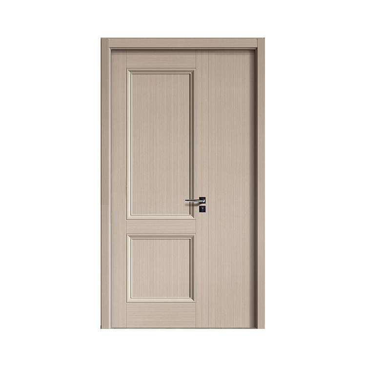 Modern Simple design Pvc finished veneer Melamine board with tempered glass Interior swing wooden door or sliding door
