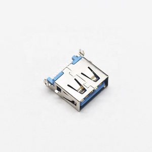 平板方向铜合金外壳印刷电路板通用串行总线3.0 c型母垂直插座180度位置9针插头插孔连接器 - Product Image 3