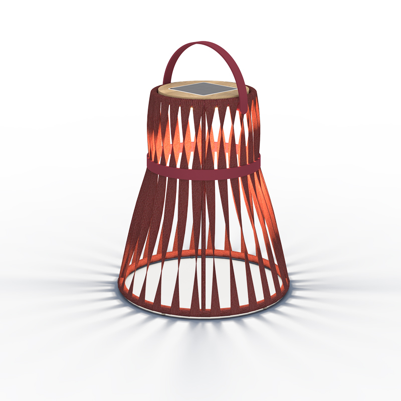 L - Coral Solar LED Lanter