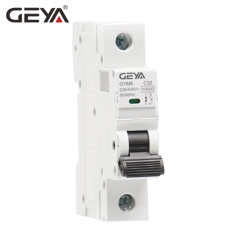 GEYA GYM9 10KA New Original Design MCB B C D curve Available C63 European Single Phase Miniature Circuit Breaker