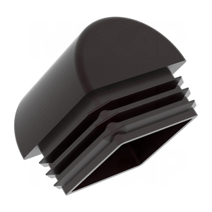 Plastic <strong>Domed</strong> Ribbed square Plug <strong>Tube</strong> Pipe