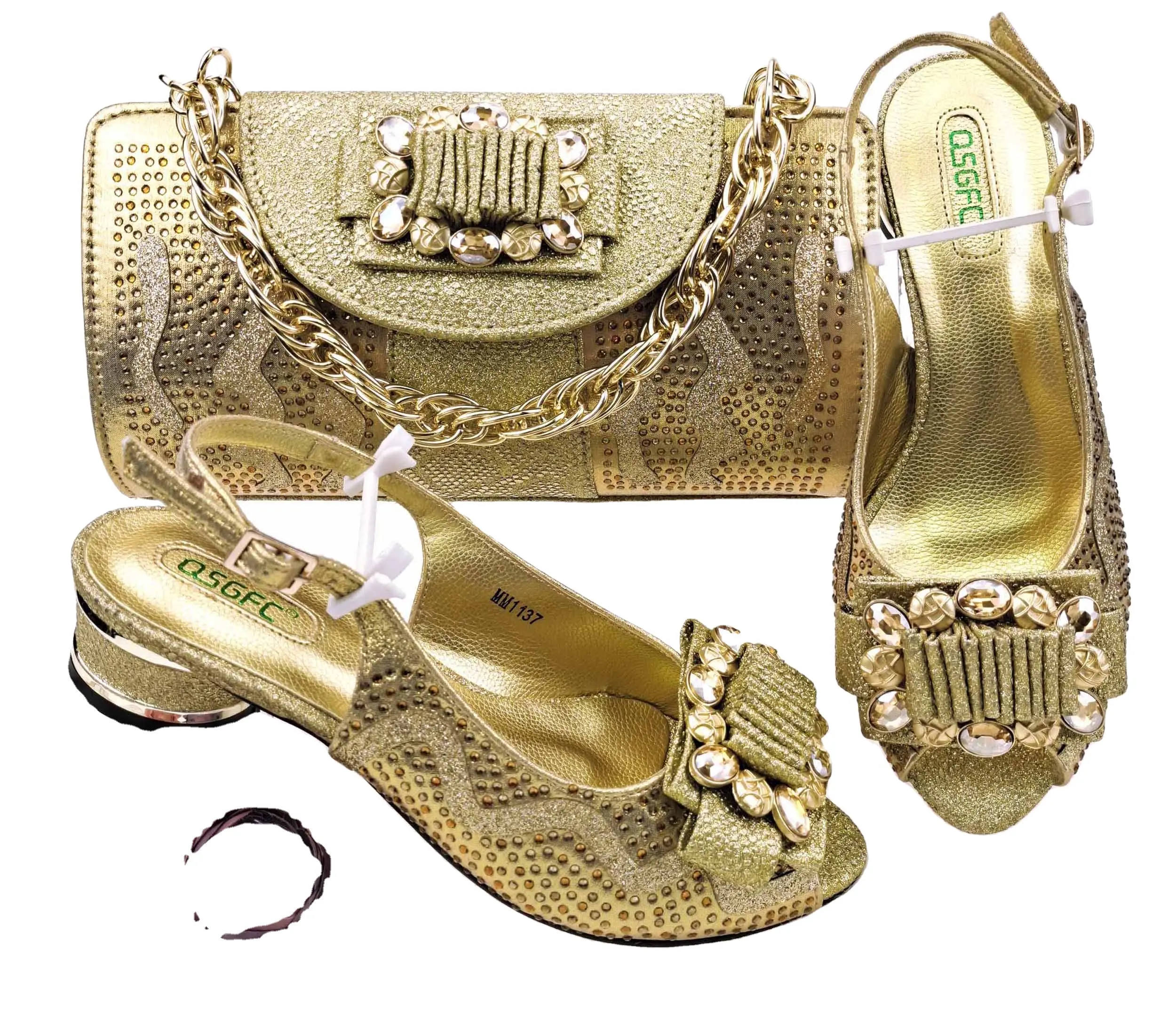 Set di scarpe e borse italiane belle scarpe belle di alta qualità borsa abbinata borsa per scarpe in materiale PU