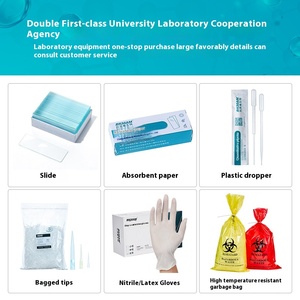 Xiangbo 7101 Tipo Simple doble cubierta cóncava vidrio laboratorio microscopio portaobjetos superficie esmerilada suave Borde de vacío biológico - Product Image 5