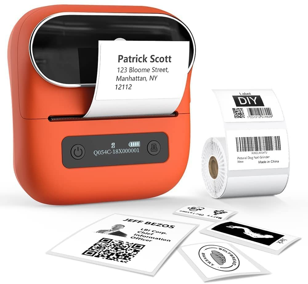 M220 Versión en inglés-Naranja (incluido un rollo de papel de impresión)