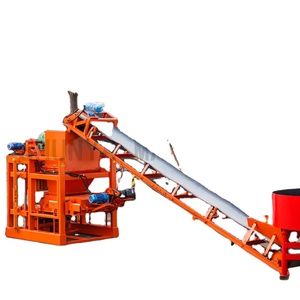 High Efficiency <strong>QTJ4</strong>-<strong>26C</strong> Semi-automatic Concrete Cement Interlocking <strong>Block</strong> Brick Making <strong>Machinery</strong> for Construction - Product Image 1