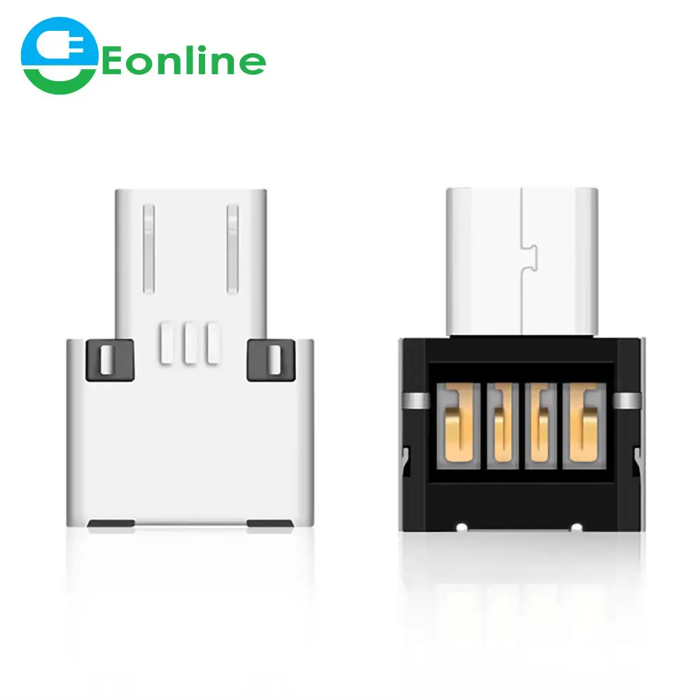 Eonline micro adaptador usb otg macho para usb 2.0 macho, conversor telefone android, cabo otg para samsung, xiaomi, huawei, lg