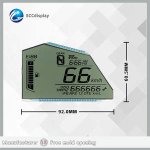 Personalizzato Anti-abbagliamento 7 segmento Display HTN positivo Non Standard digitale segmentato schermo SJXDGW036 strumenti LCD moduli - Product Image 4