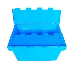 Customization Plastic <strong>Crate</strong> Wholesale Moving Box Attached Lid Container <strong>Stacking</strong> and <strong>Nesting</strong> <strong>Crates</strong> Manufactures - Product Image 2