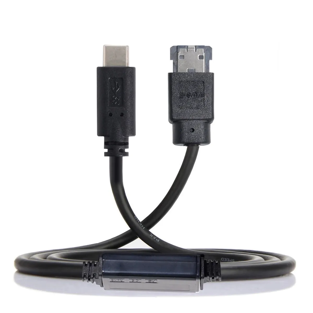 Cabo esata para usb USB-C Tipo-C para potência sobre eSATA DC5V Adaptador USB3.0 para HDD/SSD/ODD conversor eSATA
