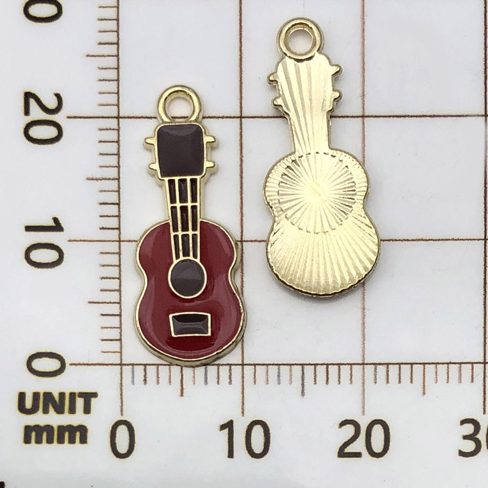 One red varnish guitar - 0.9g - 23*10mm - 19466