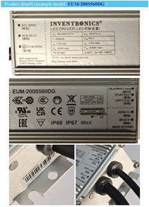 Inventronics Bộ Biến Áp Chiếu Sáng 200W Bộ Điều Khiển Đèn LED Dòng Điện Không Đổi - Product Image 5