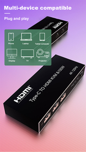 Nuevo conmutador KVM tipo C USB C a HDMI 4K 120Hz para 2 ordenadores Share 1 Monitor HDMI Soporte PD 100W Carga de ratón y teclado - Product Image 2