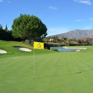 कम कीमत थोक कस्टम लोगो गोल्फ फ्लैग कस्टम 35*50 सेमी 300d ऑक्सफोर्ड कपड़े डबल पक्षीय कार्यकौशल उत्कृष्ट गोल्फ ध्वज - Product Image 6