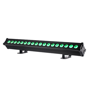 18 шт. RGBWAUV 6 в 1 Светодиодная панель управления светом DMX 512 IP65 наружная светодиодная настенная лампа