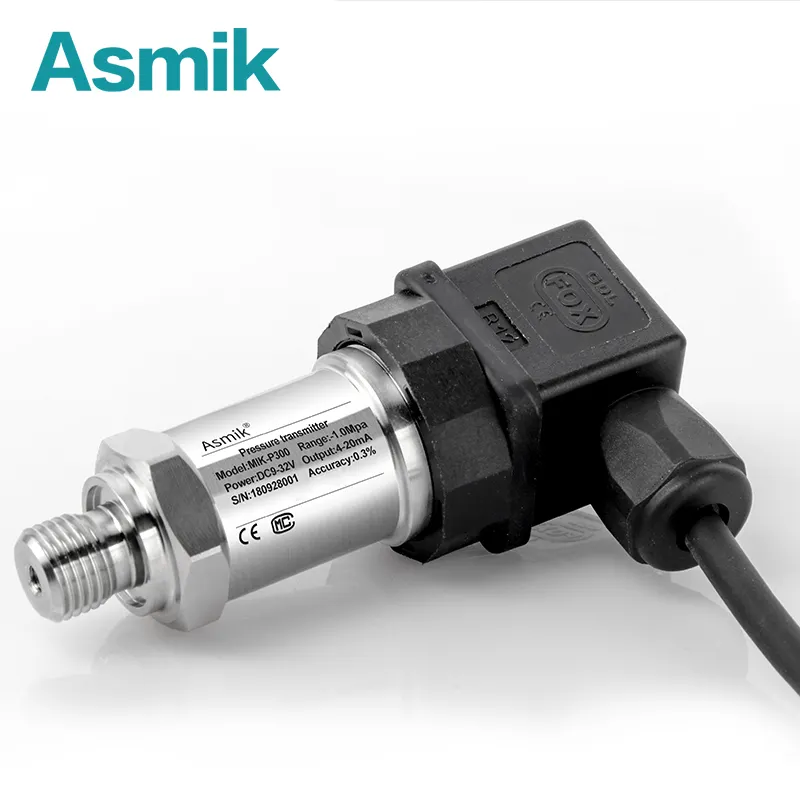 Asmik कम लागत 4-20mA/0-10V/0-5V दबाव transducer ट्रांसमीटर/वैक्यूम ट्रांसमीटर सेंसर