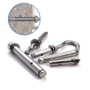 Thép không gỉ mạ kẽm tùy chỉnh 20mm M12 18mm M20 8mm M6 M8 16mm Đường kính M10 M16 M24 mở rộng nêm bu lông Neo cho bê tông - Product Image 6